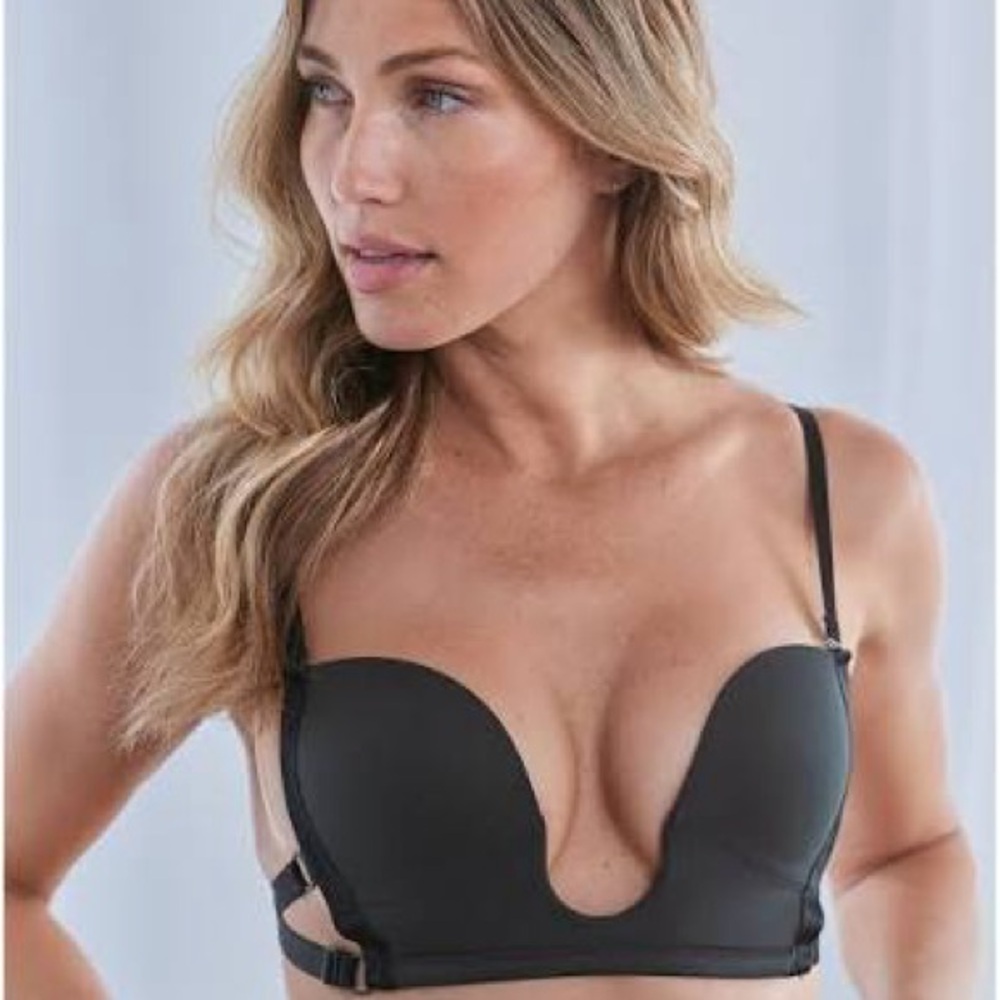 Women's Beige Plunge Bra